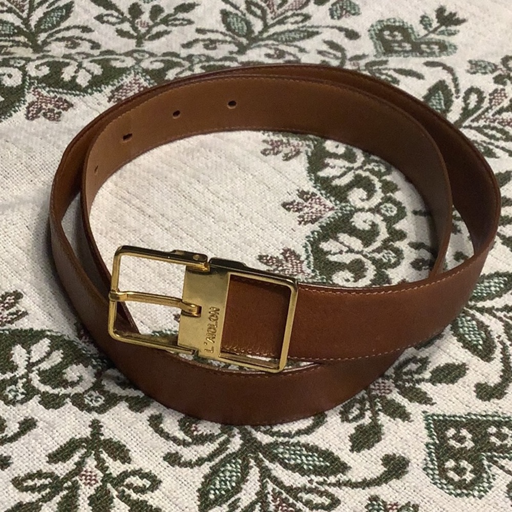 L’ AIGLON LEATHER BELT SIZE 34